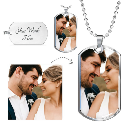 Luxury Dog Tag | Military Ball Chain